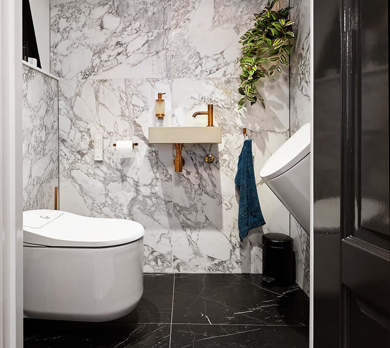 Randloze wc